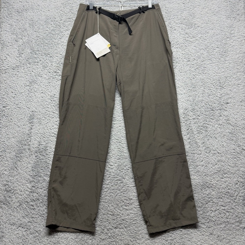Exofficio Adventure Tog Pant Womens 14 Brown Straight Leg Hiking Outdoor New